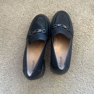 Dr. Scholl's Men's Black Leather Loafers